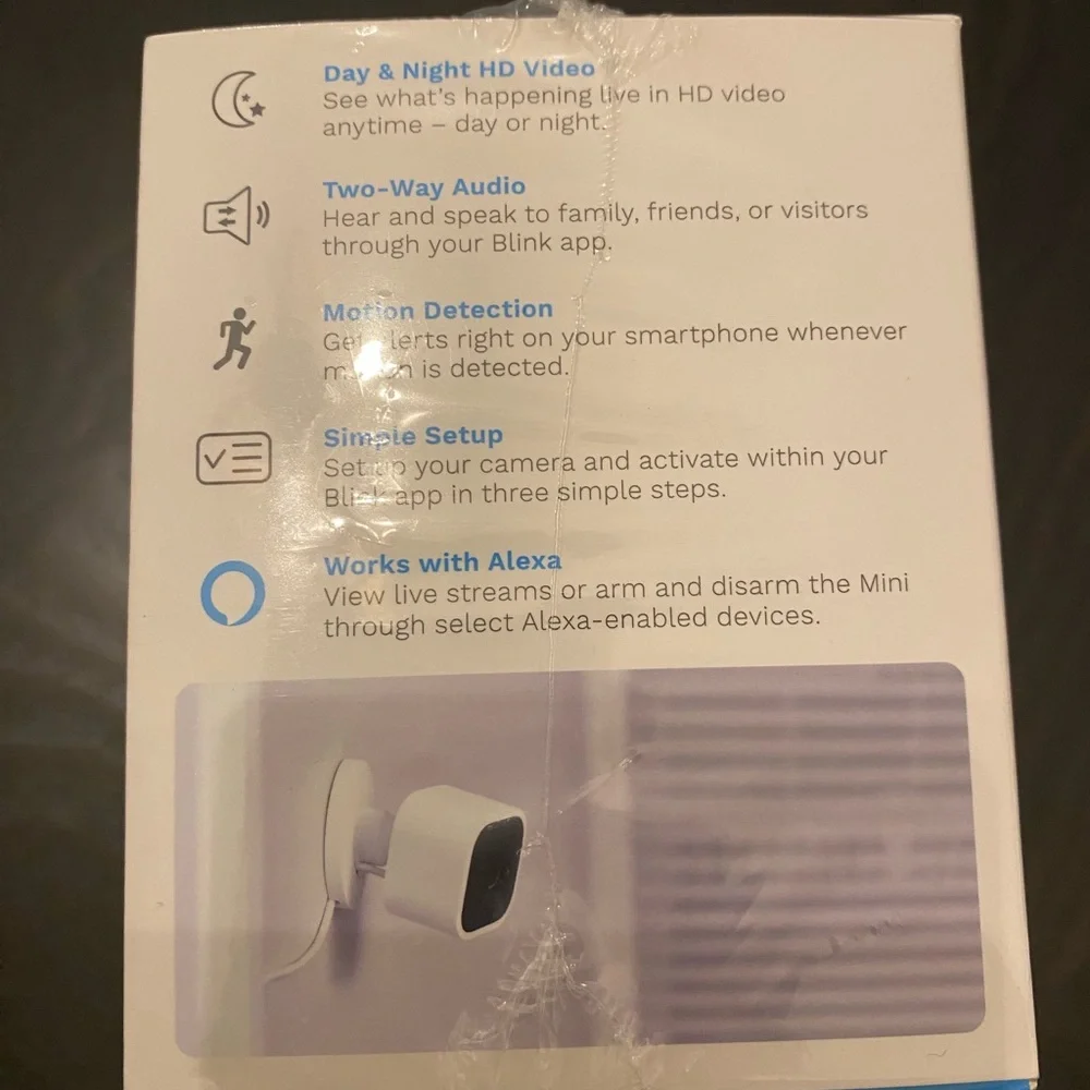 Blink Mini Indoor Plug-In HD Smart Security Camera
